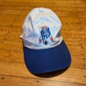 New England Patriots white/blue old fashioned adjustable hat